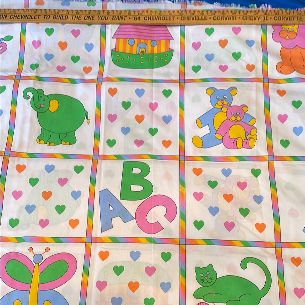 Colorful Animal and Alphabet Quilt